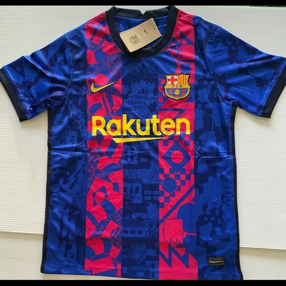 New 21/22 FC Barcelona third kit Soccer Jersey champions league for Adult. - Picture 1 of 5